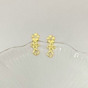 Tory Burch Gold Floral Earrings